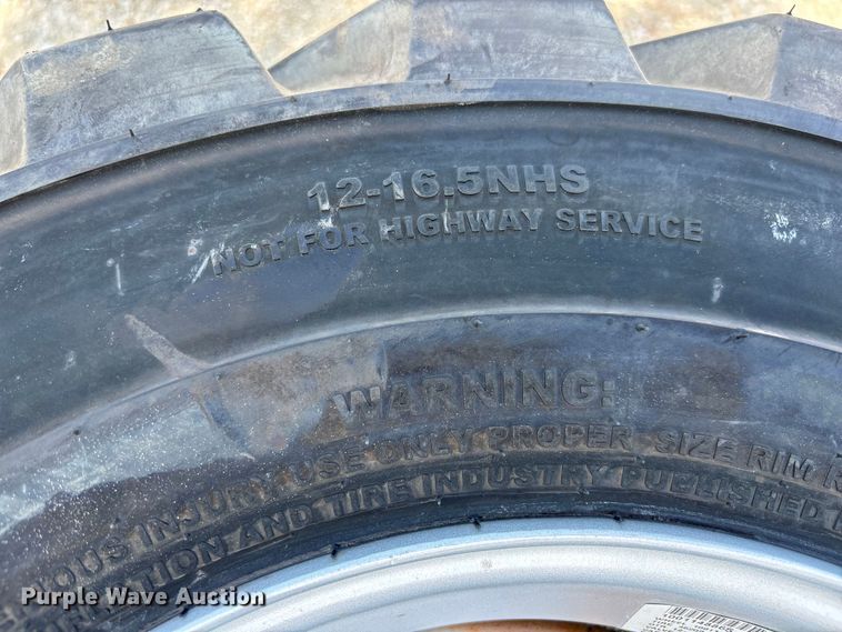 image for item DV7255 (4) 12-16.5 tires and wheels