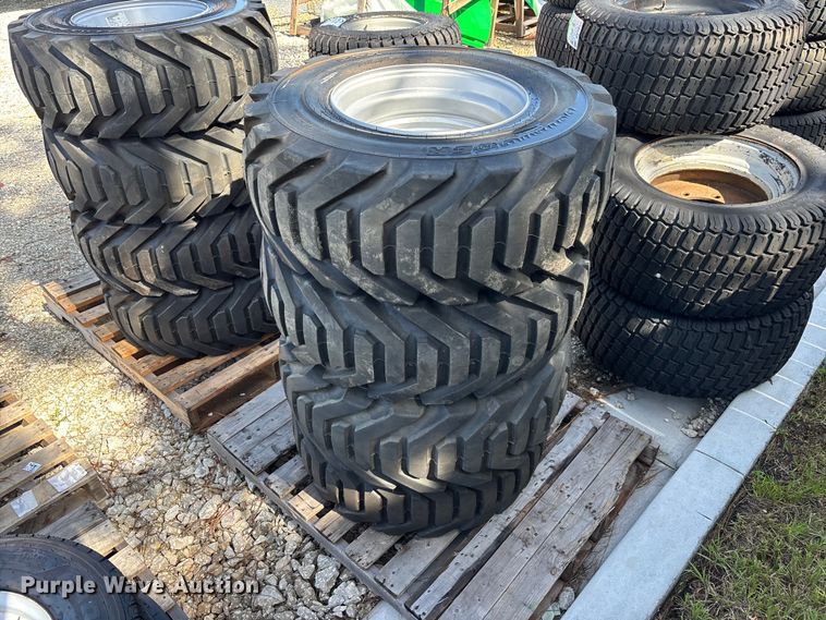 image for item DV7256 (4) 12-16.5 tires and wheels