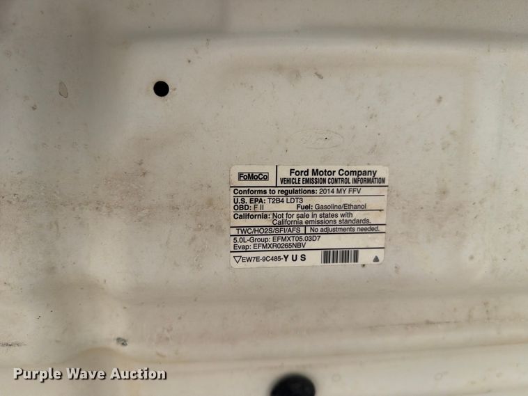 image for item DV8534 2014 Ford F150 Ext. Cab pickup truck