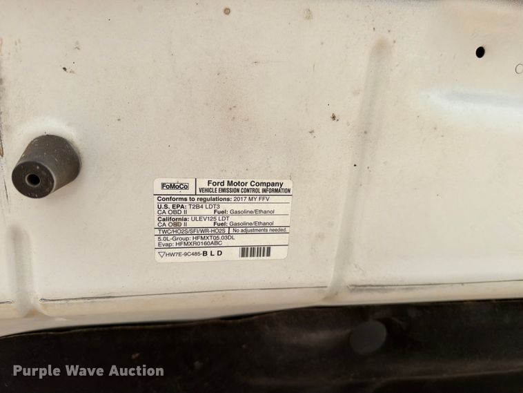 image for item DV8536 2017 Ford F150 Ext. Cab pickup truck