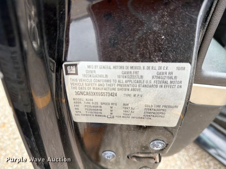 image for item DV8544 2009 Chevrolet HHR SUV