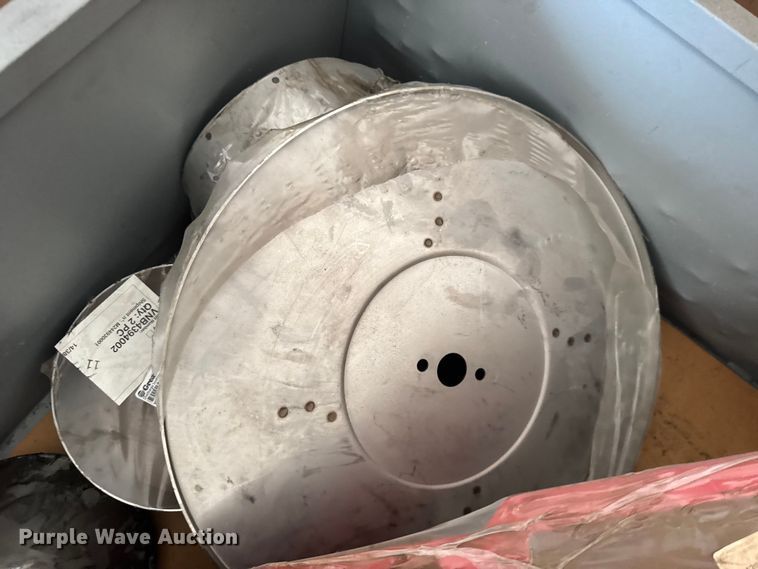 image for item DY3093 Crate of grain drill parts