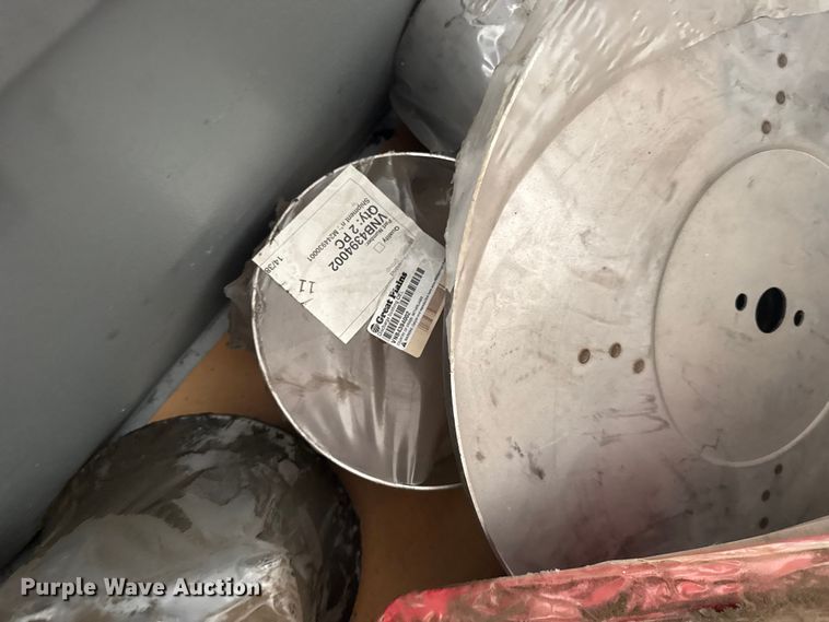 image for item DY3093 Crate of grain drill parts