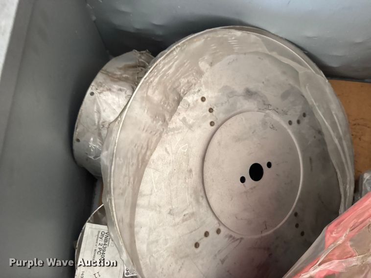 image for item DY3093 Crate of grain drill parts