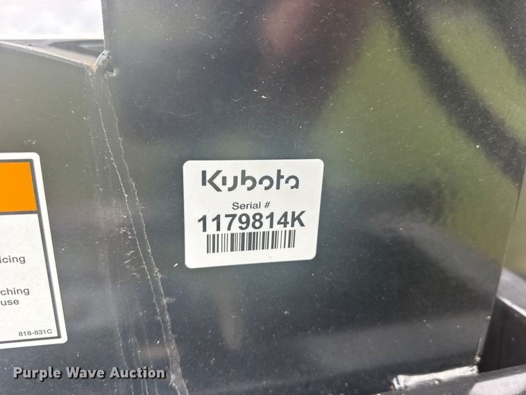 image for item DY3104 Kubota SBL2574 skid steer snow blower