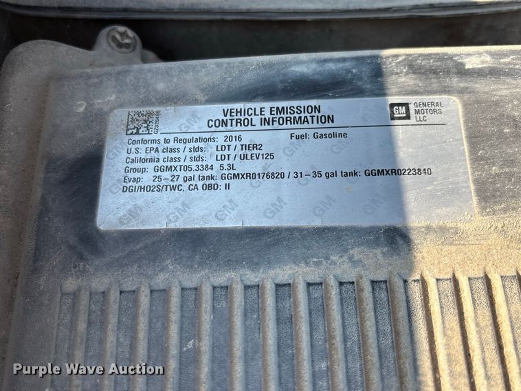 image for item DZ4489 2016 Chevrolet Silverado 1500 Ext. Cab pickup truck