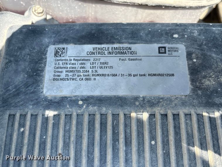 image for item DZ4490 2017 Chevrolet Silverado 1500 pickup truck
