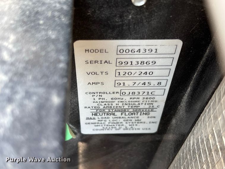 image for item DZ4492 Generac 0064391 generator