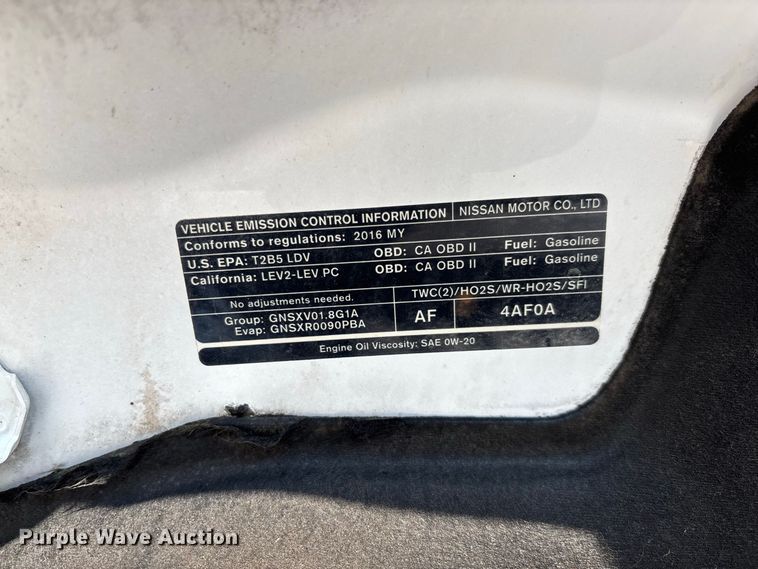 image for item DZ4510 2016 Nissan Sentra 