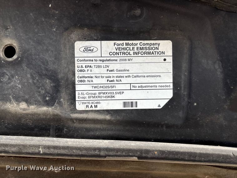 image for item DZ4511 2008 Ford Taurus 