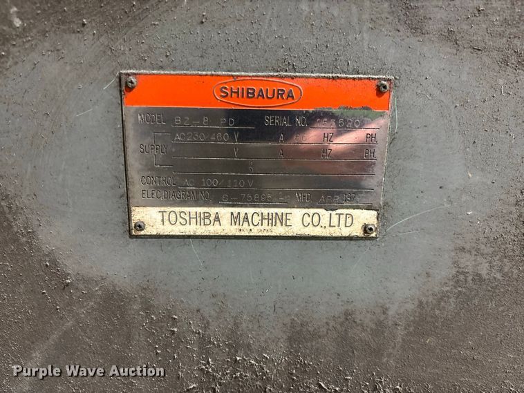 image for item DZ4534 1979 Shibaura BZ-8 horizontal boring mill