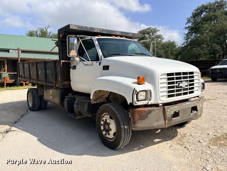 image for item ED5460 2002 Chevrolet C6500 dump flatbed truck