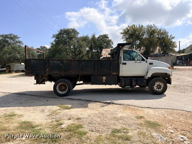 image for item ED5460 2002 Chevrolet C6500 dump flatbed truck