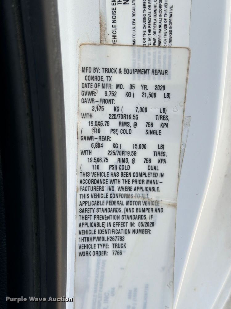 image for item ED5461 2020 Chevrolet Silverado 6500HD Flatbed truck