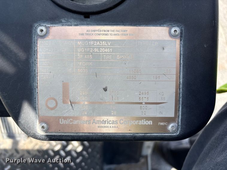 image for item EF1308 2016 UniCarriers PF70 forklift