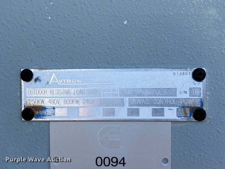 image for item EG9208 1998 MGS Incorporation K580 load bank