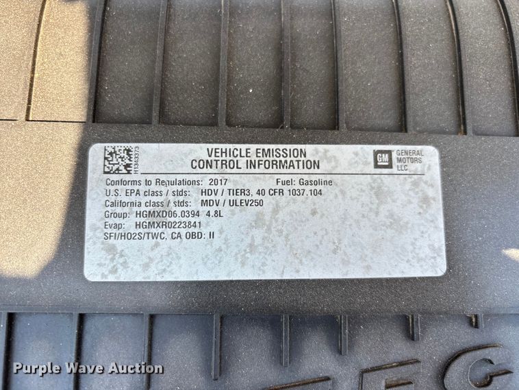 image for item EL2561 2017 Chevrolet Express 2500 van