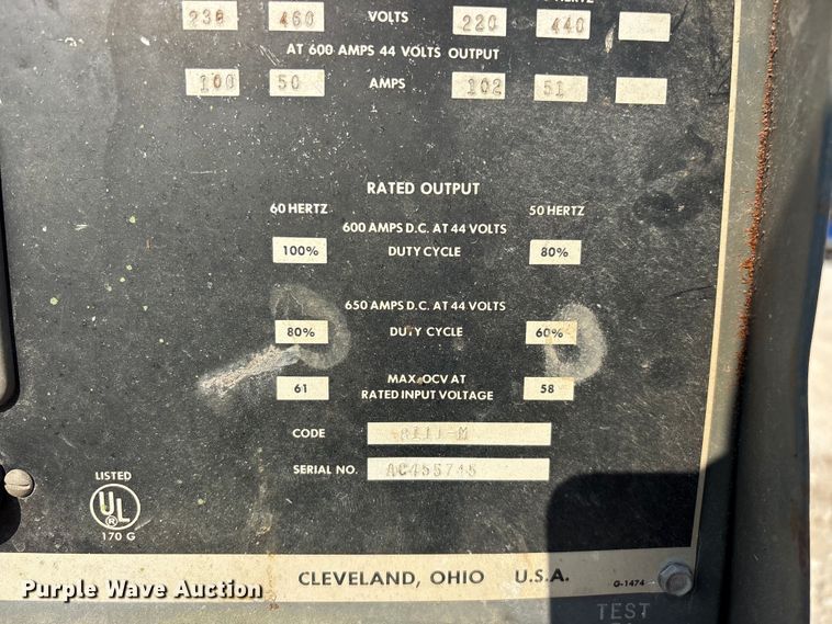 image for item EO4435 Lincoln Idealarc R3S-600 welder