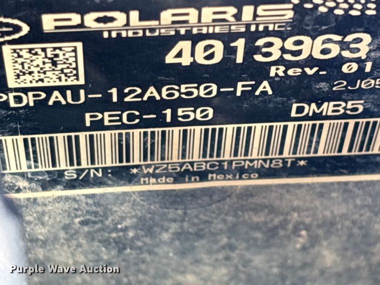 image for item EO4437 2013 Polaris Ranger utility vehicle