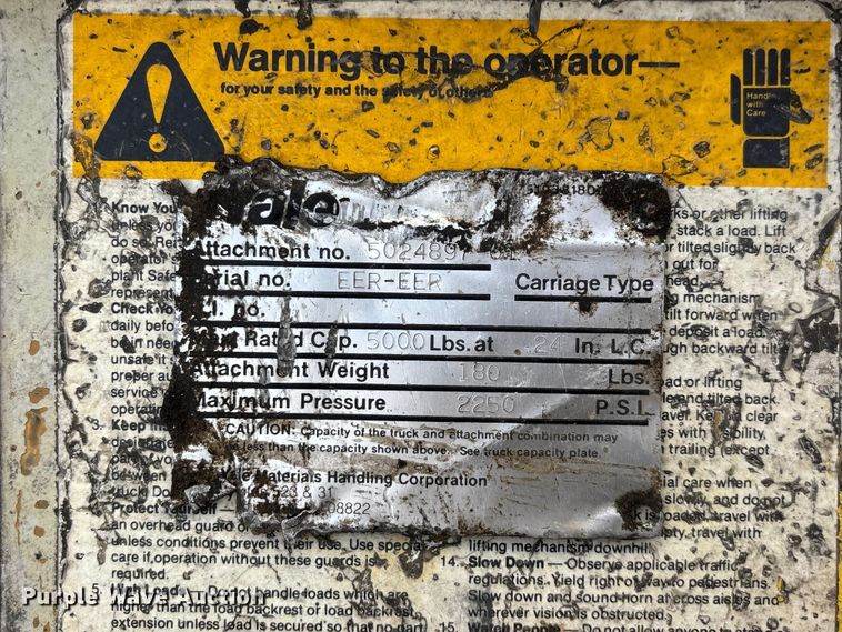 image for item EO4438 1984 Yale GLC050RCJUAE083 forklift