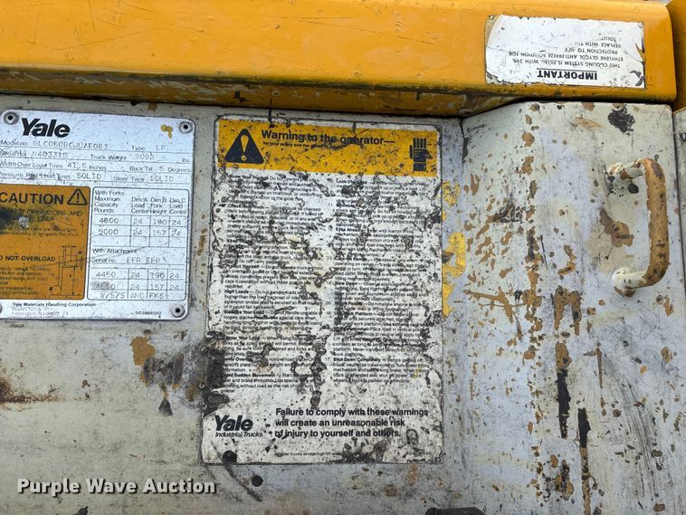 image for item EO4438 1984 Yale GLC050RCJUAE083 forklift