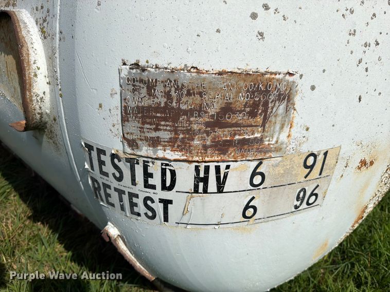 image for item EO8631 Colombian Steel Tank Co. propane tank