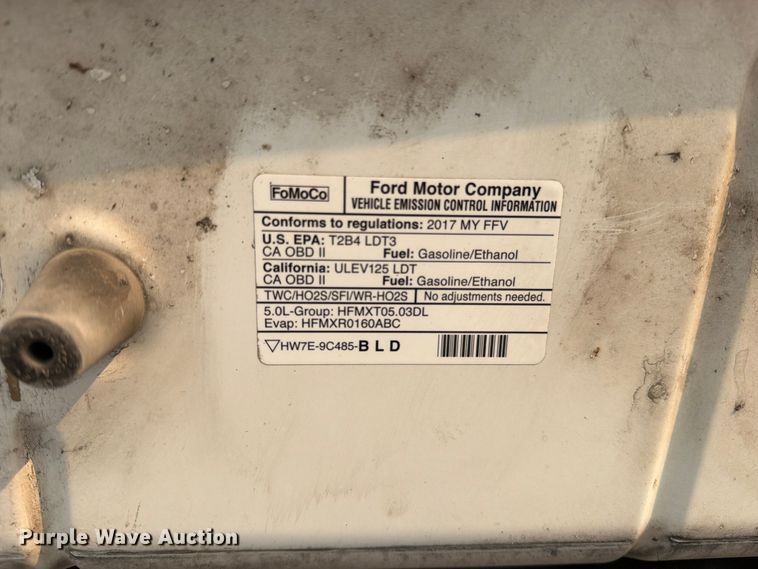 image for item EO8670 2017 Ford F150 Ext. Cab pickup truck