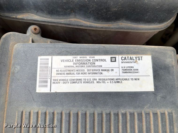 image for item ER1903 2007 Chevrolet Silverado 2500HD pickup truck