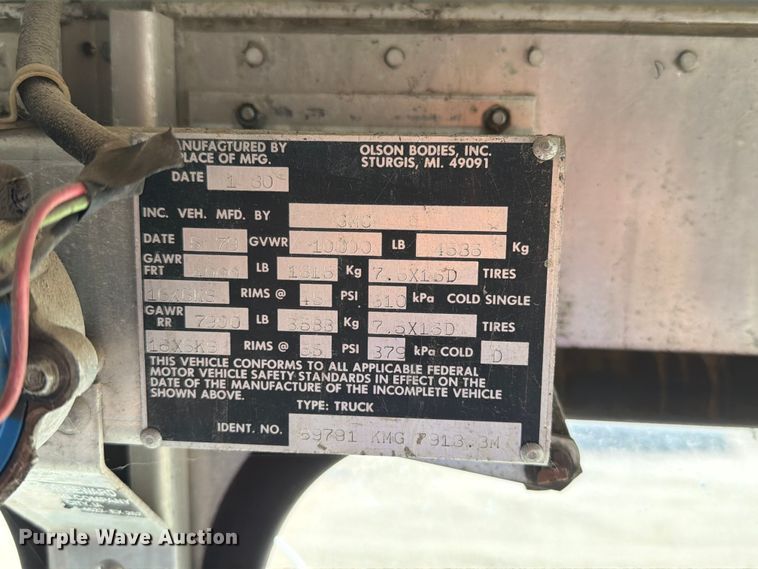 image for item ER1912 1979 GMC delivery van