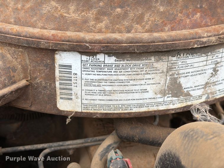 image for item ER1913 1994 GMC 3500HD bucket truck