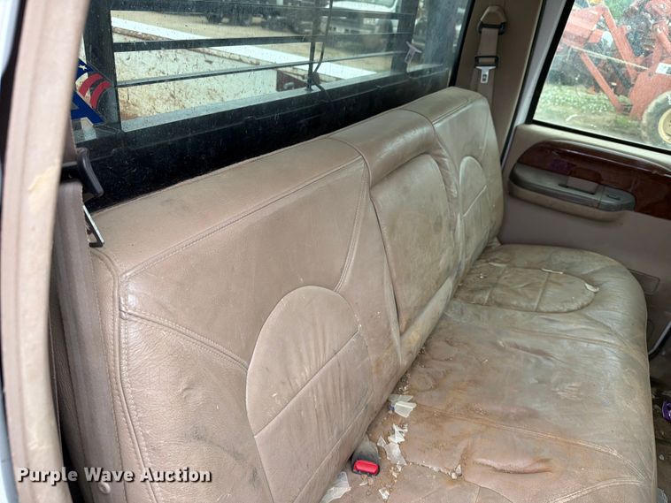 image for item ER1917 2000 Ford F250 Super Duty Crew Cab dump flatbed pickup truck