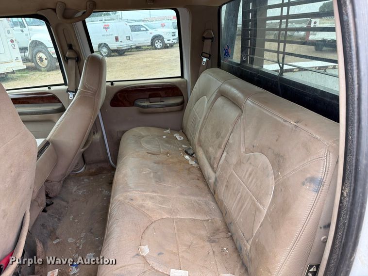 image for item ER1917 2000 Ford F250 Super Duty Crew Cab dump flatbed pickup truck