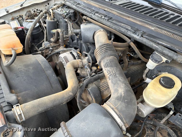 image for item ER1917 2000 Ford F250 Super Duty Crew Cab dump flatbed pickup truck