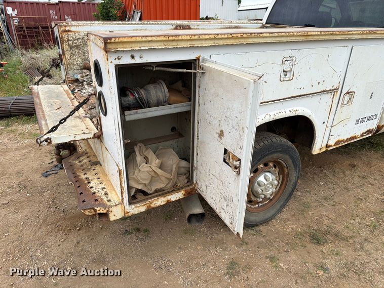 image for item ER1920 2003 Dodge Ram 3500 Ext. Cab utility bed pickup truck