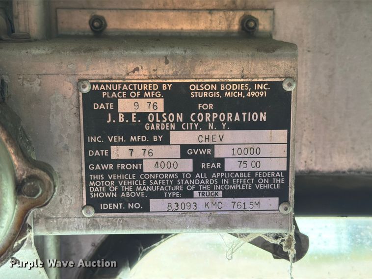 image for item ER1926 1976 GMC delivery van