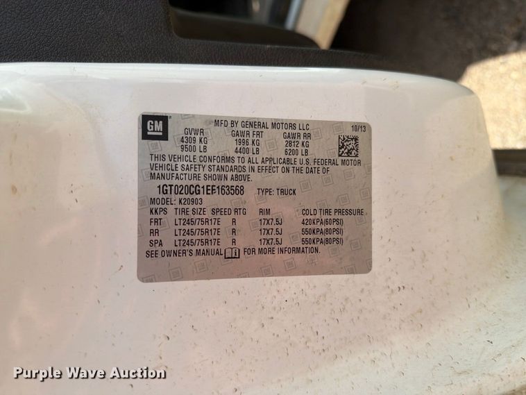 image for item ER1977 2014 GMC Sierra 2500HD pickup truck