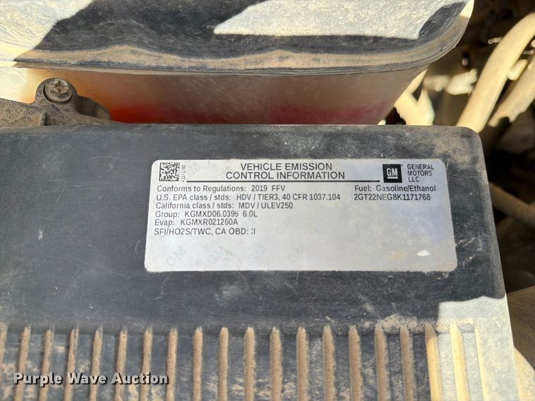 image for item ER1978 2019 GMC Sierra 2500HD Ext. Cab pickup truck