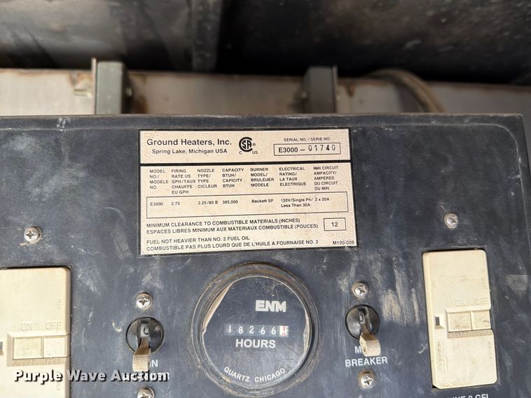 image for item ER1980 2004 Ground Heater E3000 ground heater
