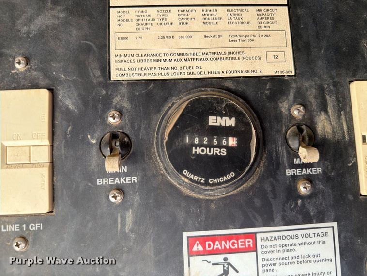 image for item ER1980 2004 Ground Heater E3000 ground heater