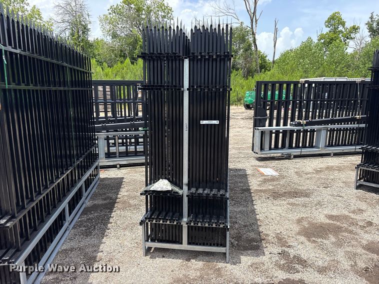 image for item ET0274 (22) 10' Wrought Iron Site Fence 220'