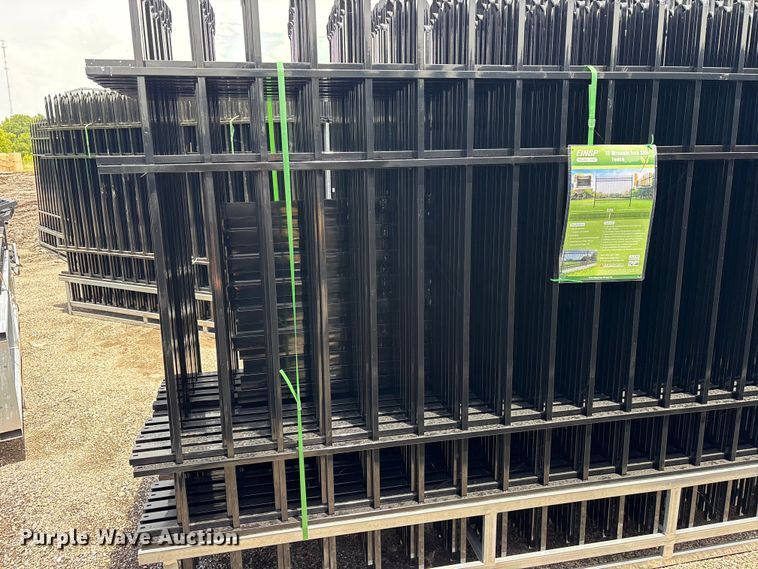 image for item ET0274 (22) 10' Wrought Iron Site Fence 220'