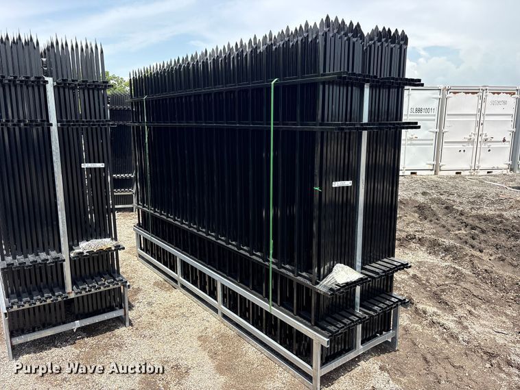 image for item ET0276 (22) 10' Wrought Iron Site Fence 220'
