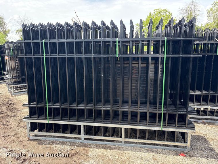 image for item ET0276 (22) 10' Wrought Iron Site Fence 220'