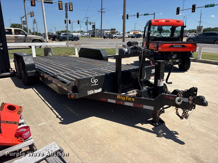 image for item ET0340 2022 Big Tex 14TL-20BK tilt deck equipment trailer