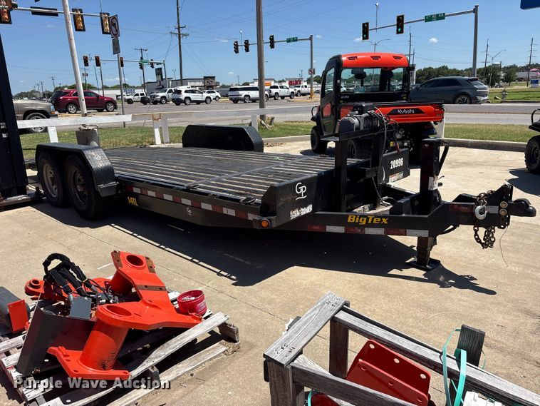 image for item ET0340 2022 Big Tex 14TL-20BK tilt deck equipment trailer