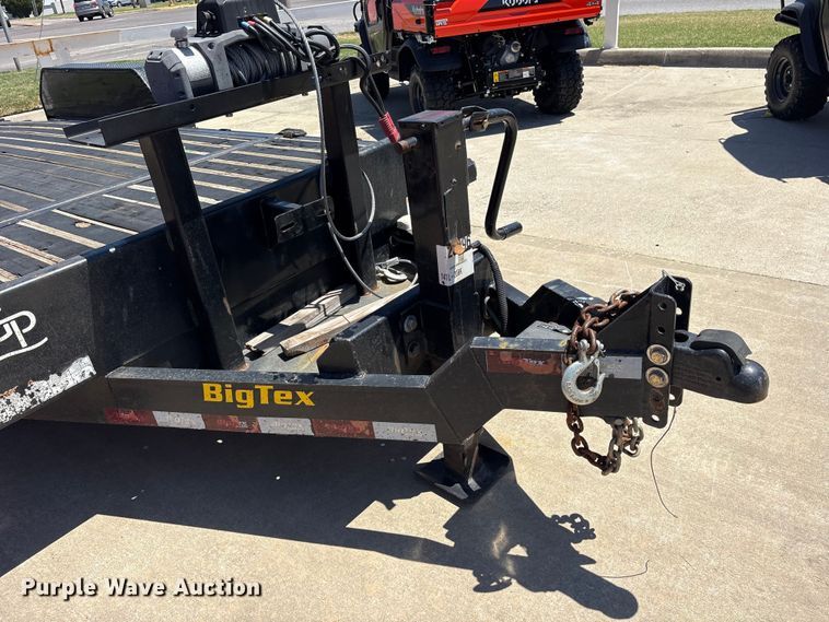 image for item ET0340 2022 Big Tex 14TL-20BK tilt deck equipment trailer
