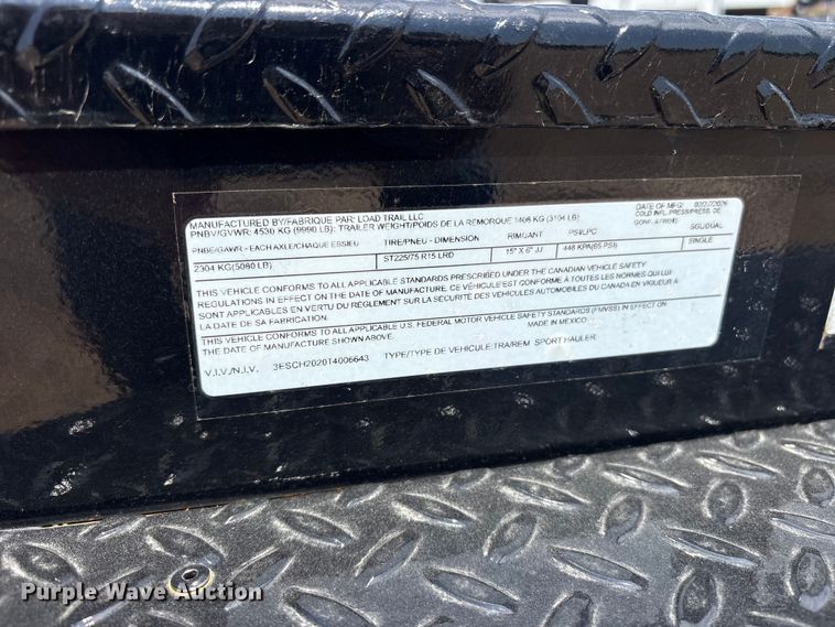 image for item ET0354 2026 Load Trail Sport hauler utility trailer