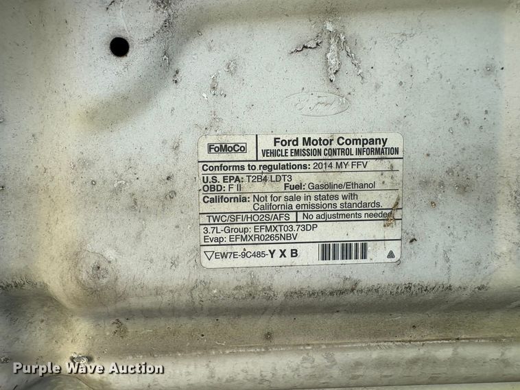 image for item ET0358 2014 Ford F150 pickup truck