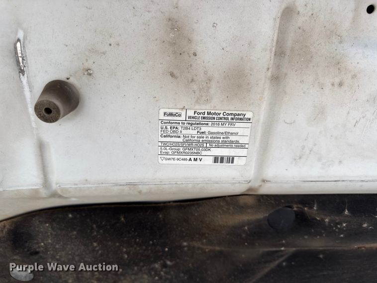 image for item EV6049 2016 Ford F150 XL Crew Cab pickup truck