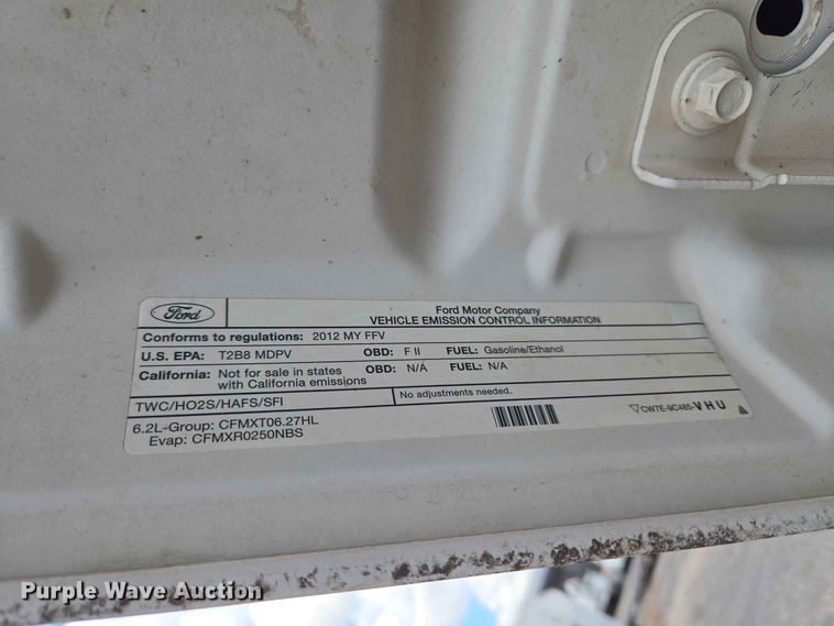 image for item EW0463 2012 Ford F250 Super Duty Ext. Cab pickup truck